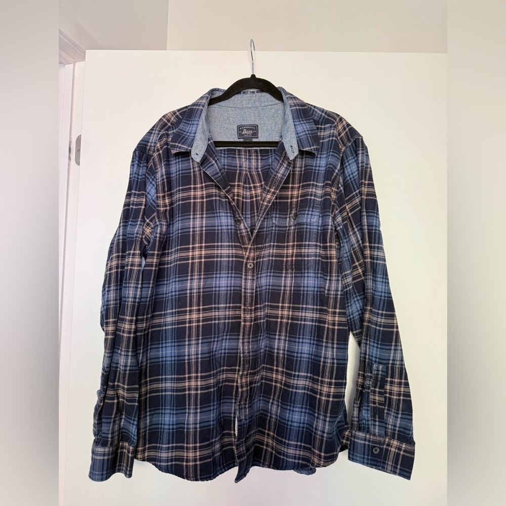 Blue Plaid Shirt